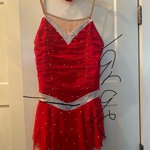Ice skating dress.